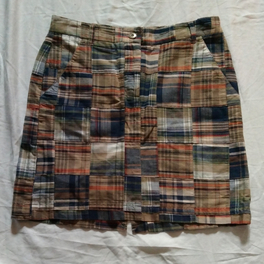 Brooks Brothers Multicolor Plaid Mini Skirt